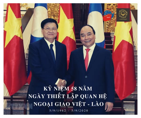 KỶ NIỆM 58 NĂM NGÀY THIẾT LẬP QUAN HỆ NGOẠI GIAO VIỆT NAM - LÀO (5_9_1962 - 5_9_2020)   